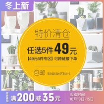 (49 yuan to choose 5 pieces of special area) high-value ceramic flower pot vase special leak value-effective