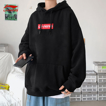 Li Ning clothes men and women with the same 2021 Spring and Autumn new couple hooded jacket national tide loose plus velvet womens sportswear