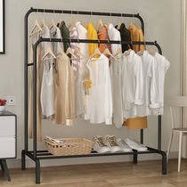 Coat rack Simple drying rack Home floor-to-ceiling bedroom single and double pole cooling clothes rack balcony