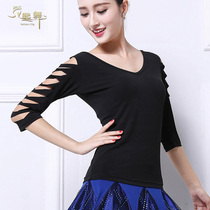 Dancing new Sanskrit dance Latin dance performance costumes Latin dance Moden dance blouses Morden dance outfit national standard dance dress