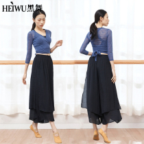 Classical dance suit female elegant folk dance practice suit slim adult body rhyme lace-up dress dance costume