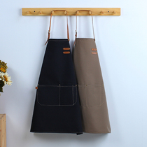 New 2021 apron overalls men and women custom logo milk tea shop hairdressing studio waist Kitchen home apron