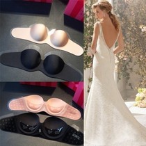 Summer strapless invisible bra seamless backless strapless dress breast stickers wedding silicone chest stickers underwear women