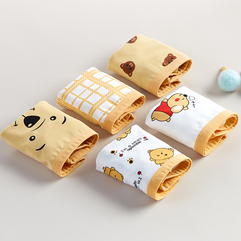 Cotton era girls' panties cotton flat angle little girl baby four corner triangle middle big boy young daughter children's shorts