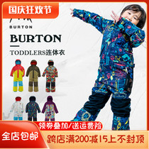 BURTON BURTON snowboard childrens ski one-piece ski suit windproof Waterproof warm cotton-padded clothes