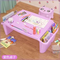 Kindergarten table and chair childrens table set plastic learning writing toy desk baby chair home small desk