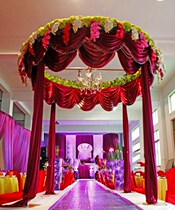 2015 new Xiting slow red love European-style ceremony pavilion drapery wedding props