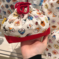 Spot Japanese imported Japanese Breadman childrens baby cute drawstring out portable storage neutral bag