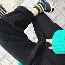 Maternity pants Autumn and winter new granny pants fashion wear casual straight pants Maternity knitted pants pants winter clothes