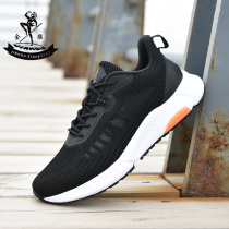 Golden Monkey Mens Shoes 2022 Summer New Hollowed-out Flying Weaver Running Shoes Slow Shock Anti-Slip Casual Net Face Shoes