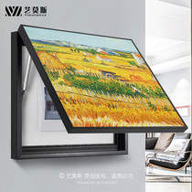 Electric meter case decoration painting hand painted harvests oil painting hydraulic free punching box switch electric gate power box sheltering painting