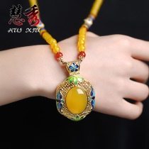 Chalcedony agate jade 2019 new long autumn and winter sweater chain wild pendant to send mother girlfriend gift necklace