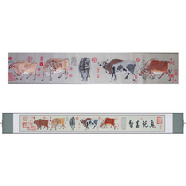 Five Niu Tutu Ancient Shu Jinhuan Sichuan Featured Culture Handicraft Foreign Affairs Commemorates Gift Scrolls for the Old Foreign