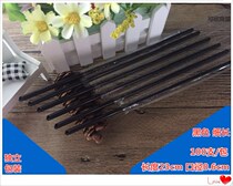 Black fine straw length 23cm calibre 6mm disposable juice milk tea drink independent packaging 100