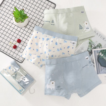  Male treasure boy baby underwear Male children flat angle 1 pure cotton 2 young children 3 young children 4 one two three four and a half years old baby summer