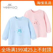 3 5 fold Yings spring and autumn underwear men and womens baby long sleeve head coat autumn clothes 189B7591