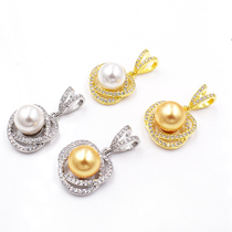 s925 silver apple-shaped hanging support bead