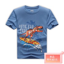 Boy speed dry T-shirt short sleeve large child child summer outdoor sports running breathable dinosaur speed dry clothes half sleeves