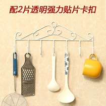 Clothes hooks hanging on the door hanging clothes bedroom home door rear room clothes hanging wall hangers multi-row door hooks a row