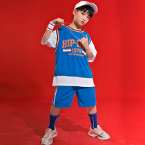 Childrens street dance suit hip-hop hiphop performance clothing boy loose performance clothing jazz dance drum catwalk fashion