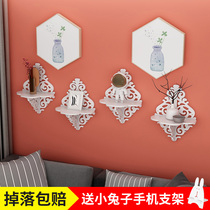 Wall flower shelf ledge non-perforated background wall decorative frame Wall Wall creative shelf carved art bookshelf shelf Shelf shelf