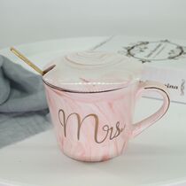 Xinyi net red mug Ceramic office milk coffee breakfast cup Girls can drink water cup