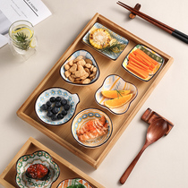 Home small two-dip seasoned seasoning Sauces Ceramic Small Sauces for small dishes Home soy sauce Vinegar Snack with a small number of water bowls