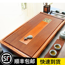 Whole rosewood solid wood tea tray Household simple bakelite tea tray Large drainage tea tray household tray