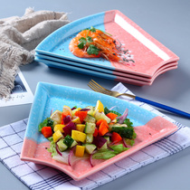 Ceramic dinner plate dish plate Household creative simple Japanese-style plate Reunion party hot pot platter tableware combination