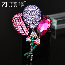 Corsage high-end design accessories Korean simple elegant suit coat to send girls anti-light neckline pin brooch