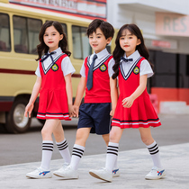 Kindergarten garden uniform summer school uniform set for primary and secondary school students class uniform graduation photo sports meeting chorus uniform 61 children
