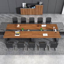 Conference table Long table Office table and chair combination Simple modern large office desk workbench Rectangular table