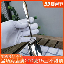 18 10 Stainless Steel Dining Spoon Home Creative Mango Spoon Communal Spoon Catering Hotel Buffet Sub-Vegetable Spoon