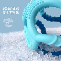 Bumkins grinding stick baby boy tooth gum baby toy hand grip ball bite gel silicone gel bites gnaw to cook