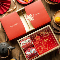 2021 New Year gift box candy gift box Ox Chinese style gift bag New Year goods empty box Spring Festival New Year