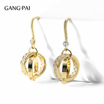 Cold wind earrings retro simple ear hook female temperament fashion earrings 2019 New Tide red Korean earrings