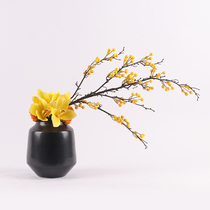 Modern new Chinese style simple simulation floral home decoration Hotel model room decoration Club simulation flower soft decoration