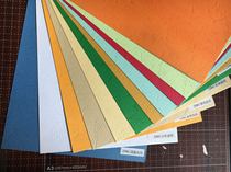 Imported quality leather paper 230g Factory Direct 300*480 large inventory custom size 13 color cover