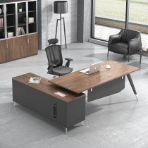 Office furniture boss table president desk simple modern large Class table atmospheric Manager Office table and chair combination