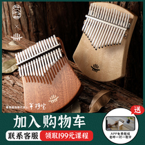 RuConfucianba 17 Sound thumbs 21 Sound kalimba beginology portable Easy starter fingertips