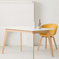 Nordic simple modern solid wood dining table home small apartment table style dining table dining table and chair combination rectangular