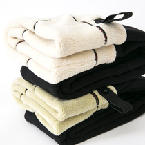 Pregnant women bottoming socks pants winter thickened 900g lamb cotton pants autumn and winter plus velvet warm foot wear pants