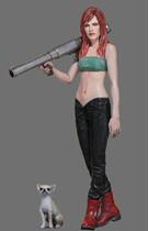 Japan Lin Haoji prototype creation doll first edition 1 24 rocket launcher and Chi doll WD2402
