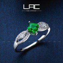 LAC natural shaffry ring female 18K gold custom colored gemstone ring