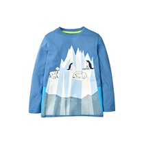 MiniBoden long sleeve T-shirt boys and children iceberg animal UK direct childrens clothing 2020 spring and autumn