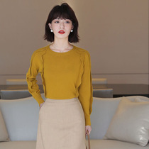 JOLIMENT simplicity visible between the skills of white fashion ginger cashmere wool sweater women Autumn