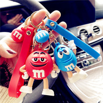 Chocolate bean doll pendant cartoon key chain couple key chain small gift men and women accessories schoolbag hanging