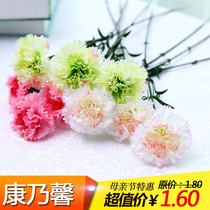 Mothers Day simulation carnation bouquet single flower simulation flower silk flower fake flower arrangement gift wholesale