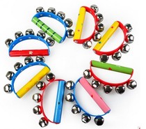 Wooden semicircular hand bell Orff music teaching aids childrens percussion instrument 5 Bell Dance dedicated