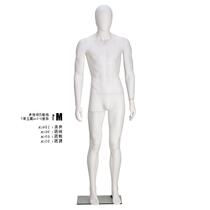 zl dumb white male full body model props window display model frame dummy abstract head plastic mens head